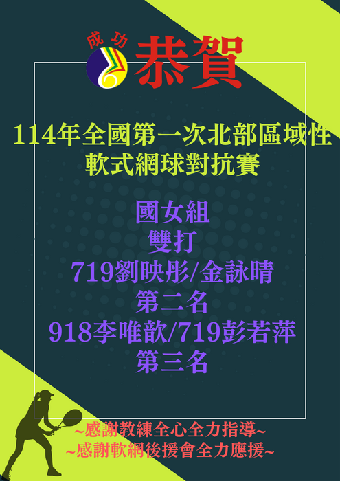 114北區第一次對抗賽國女軟網圖片