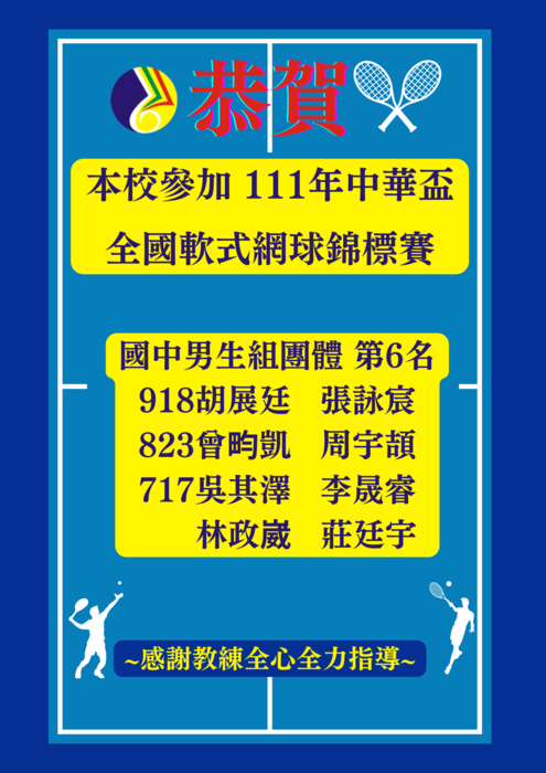 111中華盃軟網