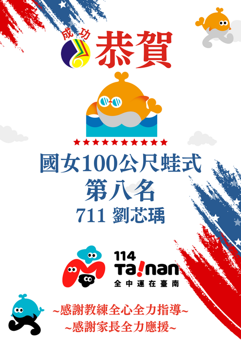 114全中運游泳圖片