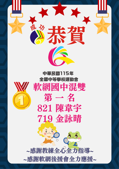 115年全中運軟網國中混雙2