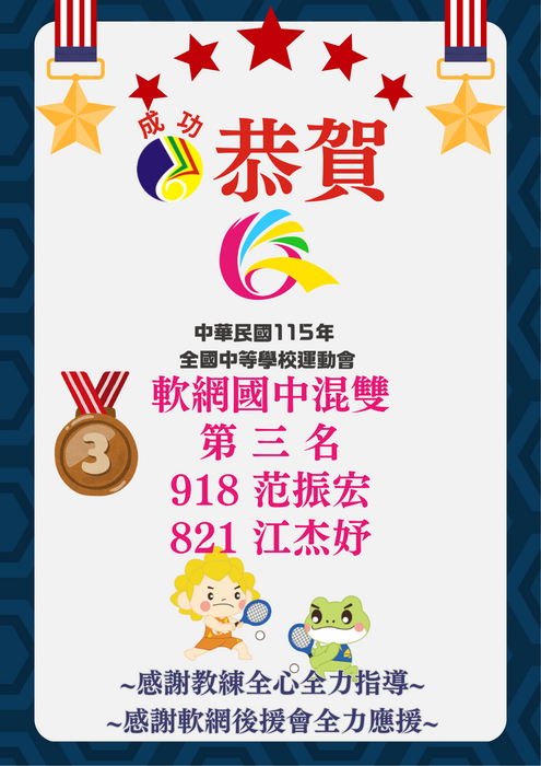 115年全中運軟網國中混雙1