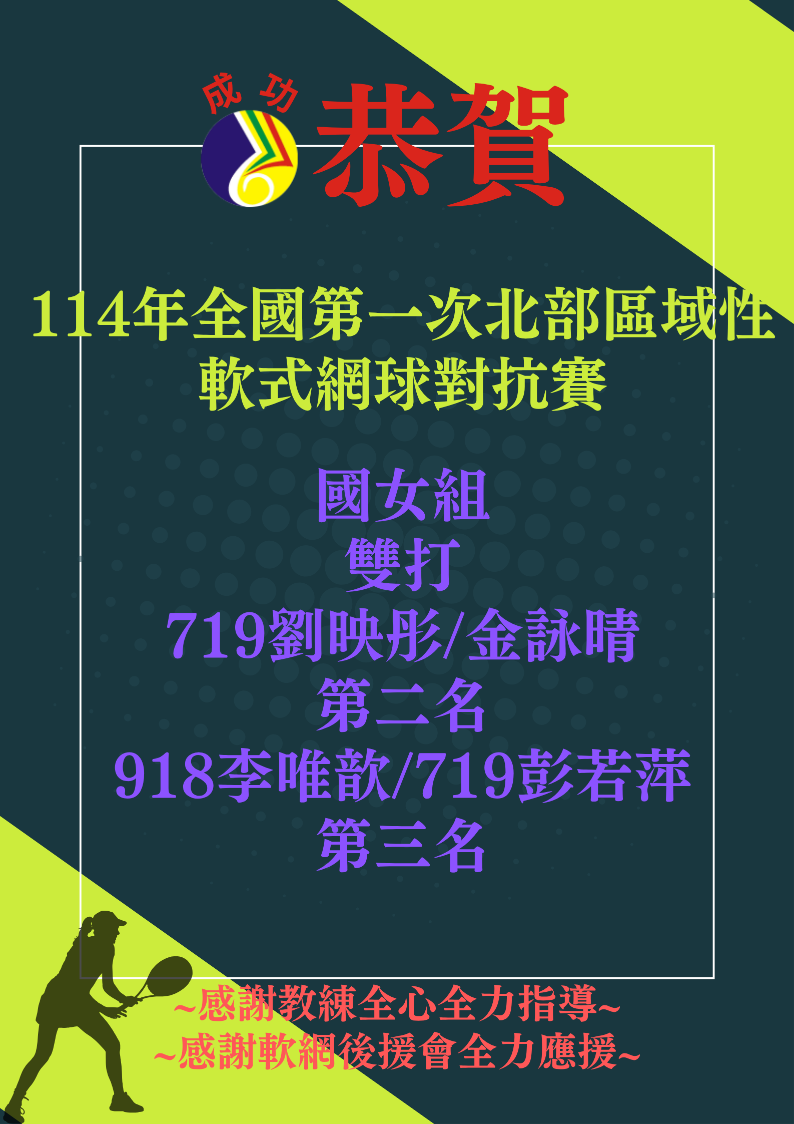 114北區第一次對抗賽國女軟網