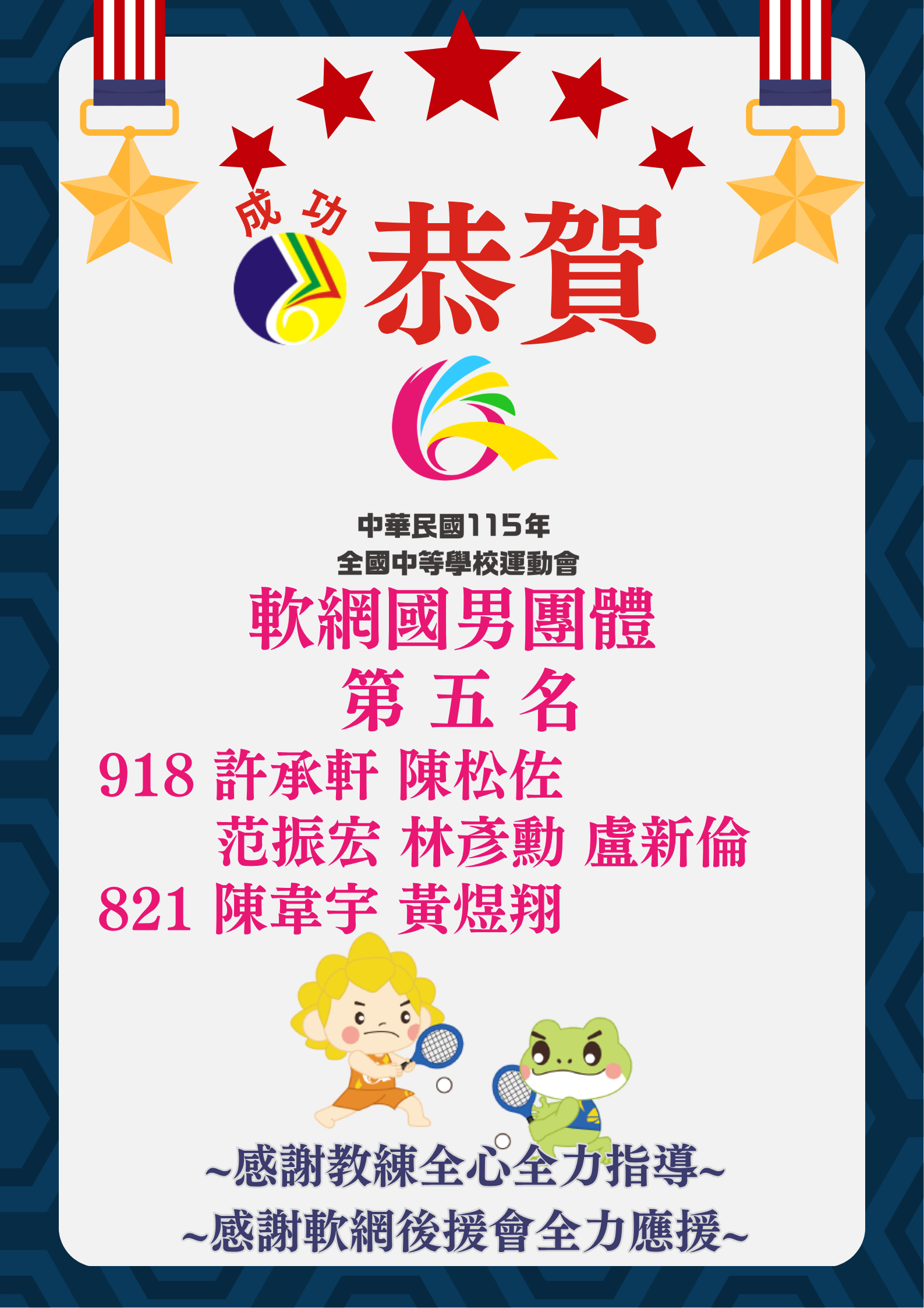 115年全中運軟網國男團體